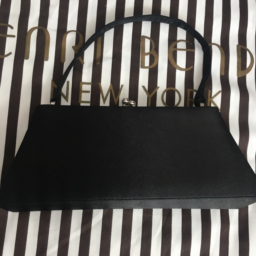 Little black clutch bag elegant retro 90’s or Y2K